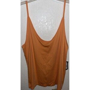 Universal Thread Ribbed Tank Top Women Sz 4XL Coral Poppy